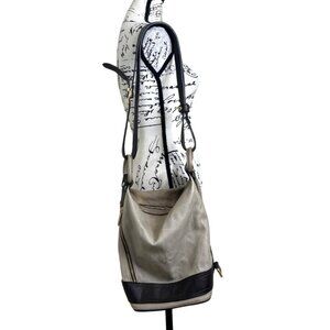 Valentina Black and Gray Shoulder Bag